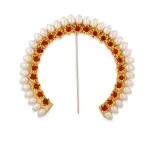 Arch – 7 Inches | Varalakshmi Decor/ Hair Accessories/ Artificial Flower Arch/ Jewellery for Goddess Arch – 7 Inches | Varalakshmi Decor/ Hair Accessories/ Artificial Flower Arch/ Jewellery for Goddess