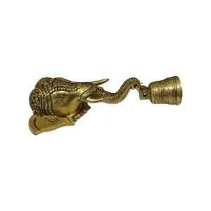 Elephant Head with Bell – Brass AF – 11 Inch