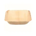 4″ (10 cm) Square Disposable Palm Leaf Bowls (pack of 50)