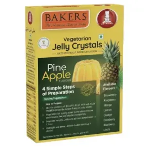 BAKERS JELLY CRYSTALS PINEAPPLE 90g  (pack of 3)