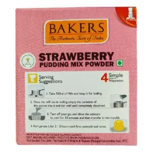 BAKERS STRAWBERRY PUDDING MIX POWDER 80 g