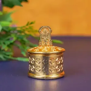 Zinc Alloy Kumkum Holder with Balaji
