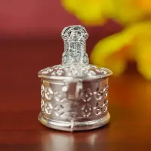 Zinc Alloy Kumkum Holder with Balaji
