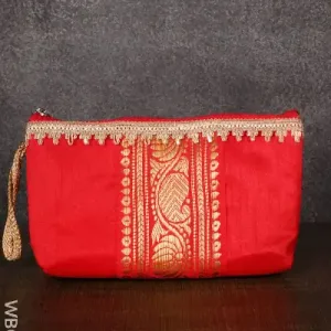 Purse with Mango Zari and Golden lace